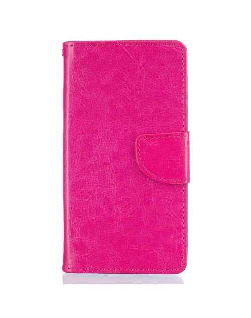 Huawei P9 LITE Pu Leather Wallet Folio Case with Credit Cards Slots and Adjustable Positioning Stand-Pink