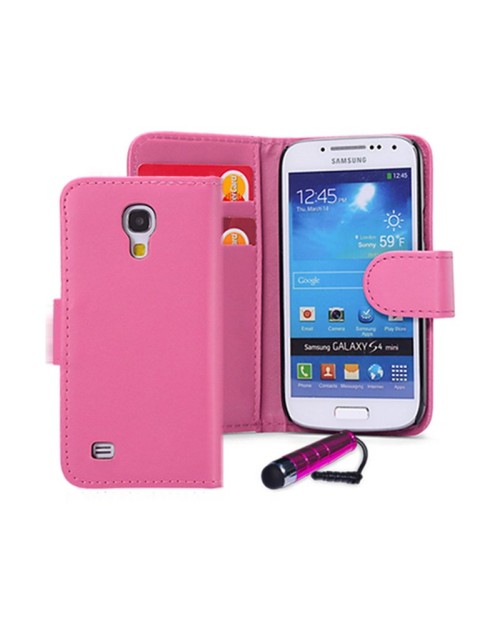 Samsung Galaxy S2 Pu Leather Book Style Wallet Case with free  Stylus-Pink