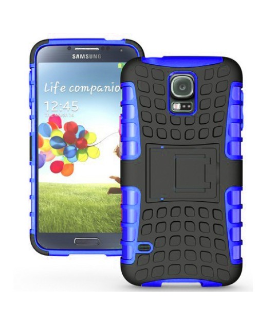 Samsung Galaxy Mini S5 Heavy Duty Military Shockproof Hard Back gripping Textured Case Blue